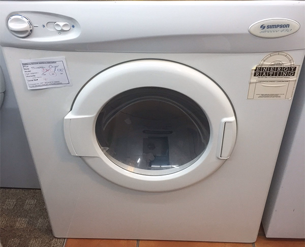 Mid-range second hand washing machine in Christchurch NZ, Simpson washing machine